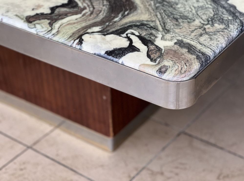 Stolik kawowy marmur Cipollino mid century