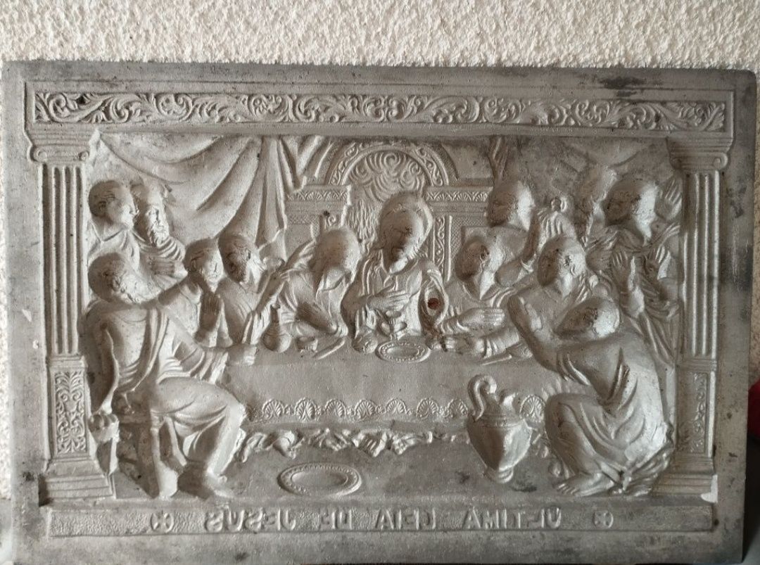 Quadro de Jesus em estanho