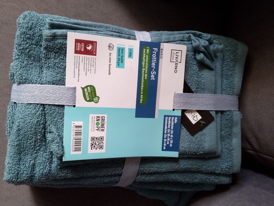 Ręczniki niebieskie 6 szt