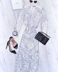 Zara długa cekinowa srebrna suknia sukienka studniówka