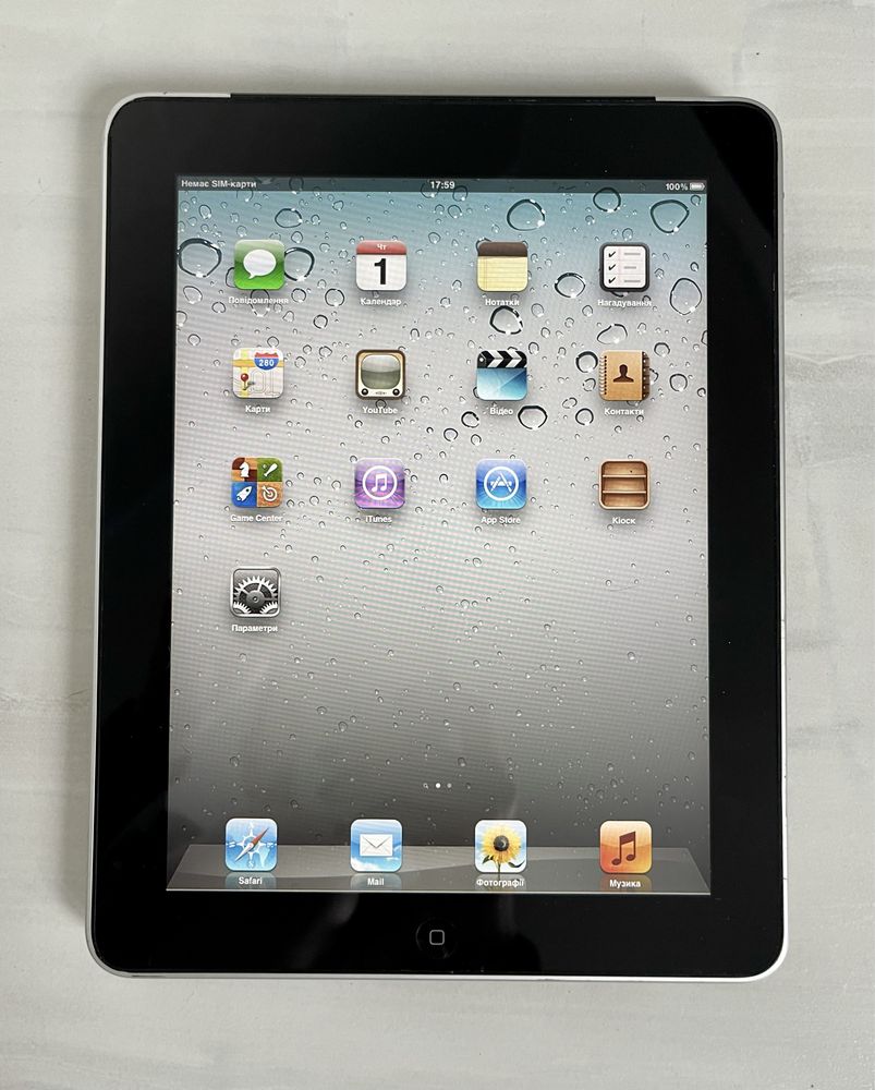 iPad 1,  Model A1337, 64 GB, Wi-Fi, Sim-карт, зарядка. Потребує ремонт