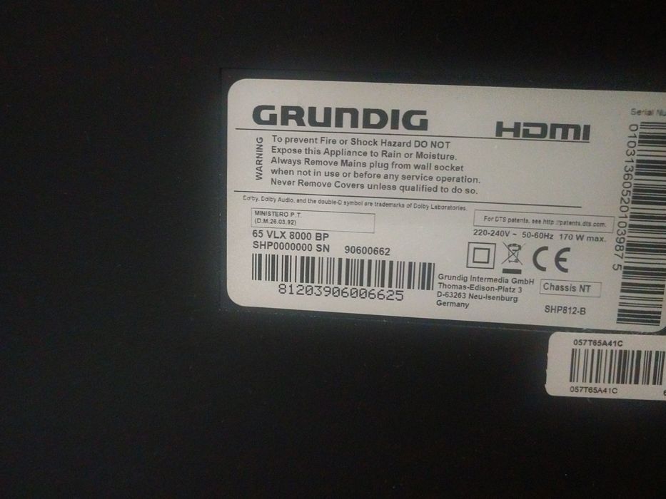 Телевізор 65 дюймів Грюндік Grundig 4к, смарт тв