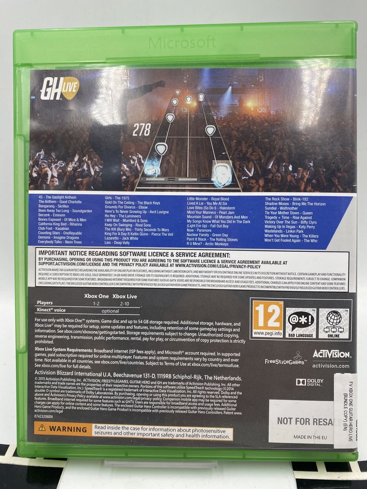 Guitar Hero Live Xbox One Gwarancja