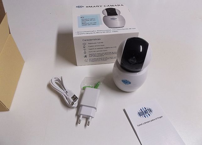 Intercomunicador bebé Wifi, suporta micro SD até 256 GB, 1080P HD