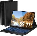 Doohoeek etui klawiatura touchpad LED Samsung Galaxy Tab S9 11" S9 FE