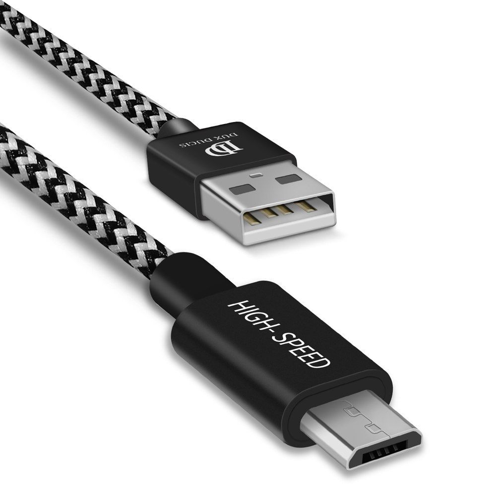 Kabel Przewód Usb / Micro Usb 2.1A 2M Dux Ducis K-One Series Czarny