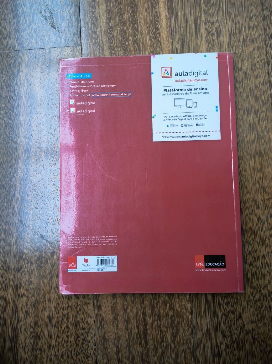 Manual e caderno de fichas Inglês Start the Magic! 4 - Leya