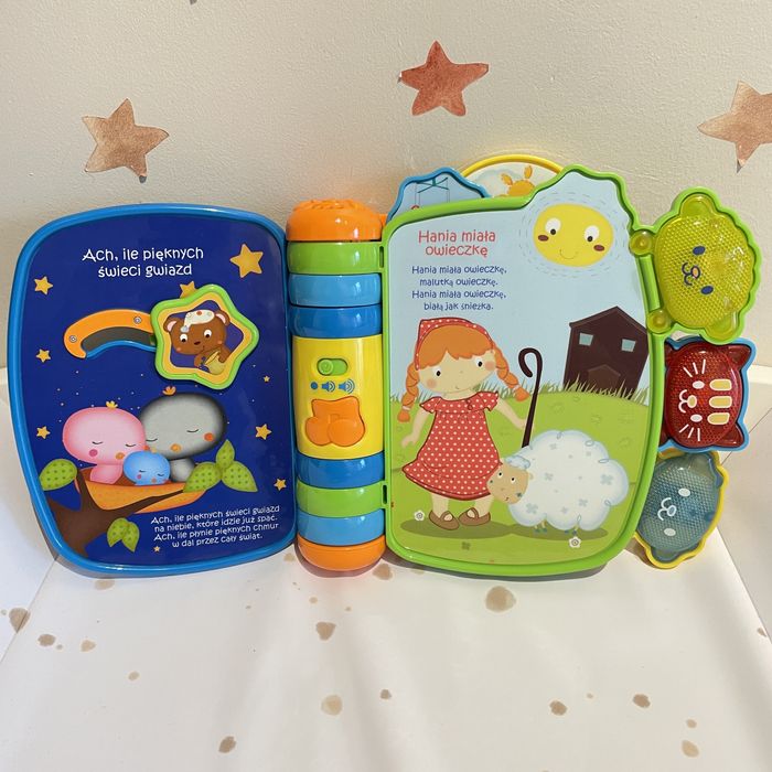 Vtech Książeczka bajeczka zabawka interaktywna świeci język polski