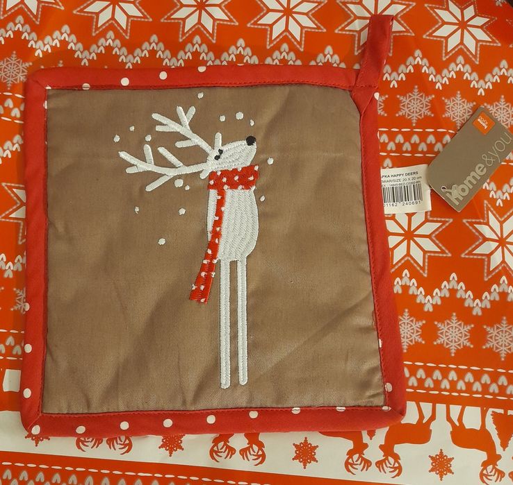 Nowa łapka / podkładka materiałowa Happy Deers 20x20cm Home & You