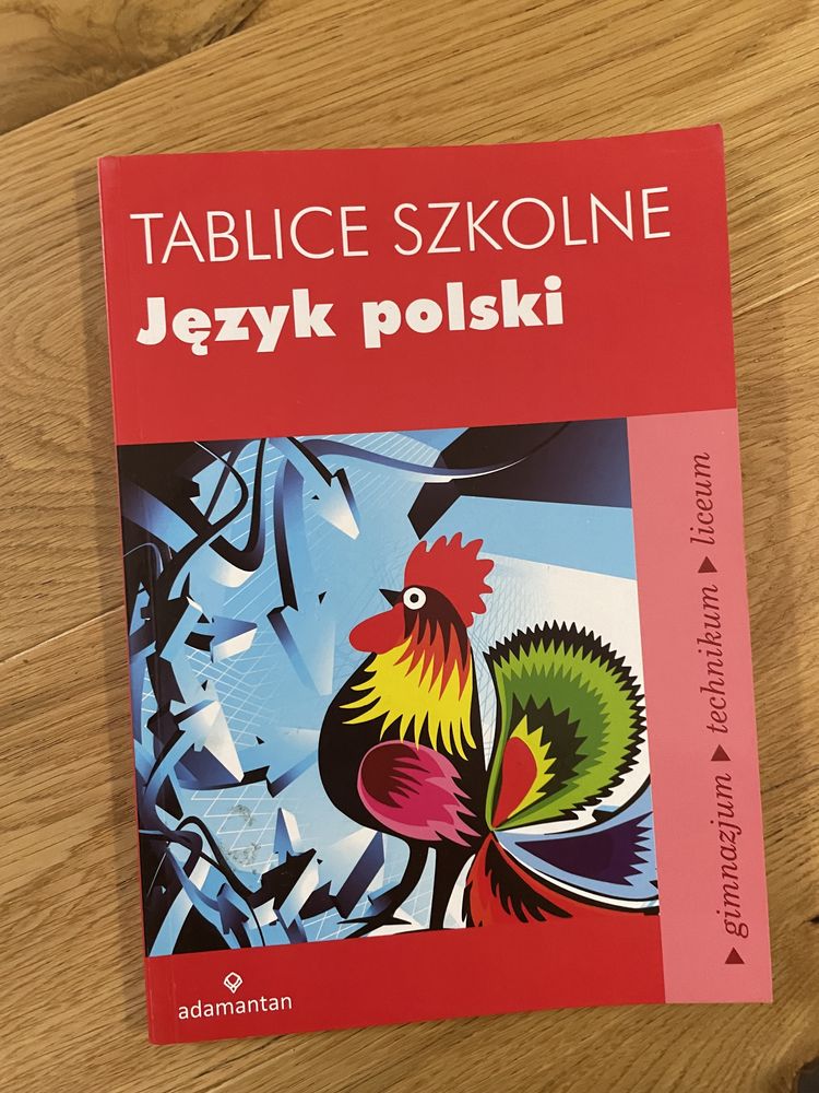 Tablice szkolne język polski podręcznik matura egzamin liceum