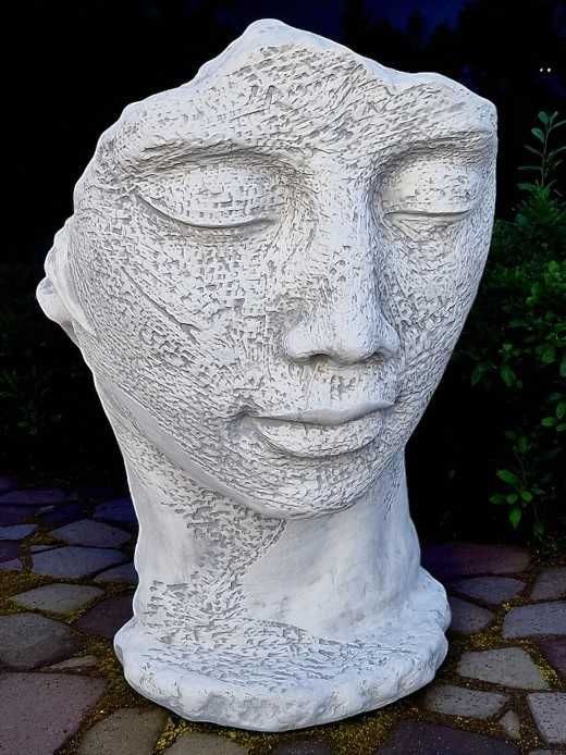 figura ogrodowa twarz popiel 120 cm