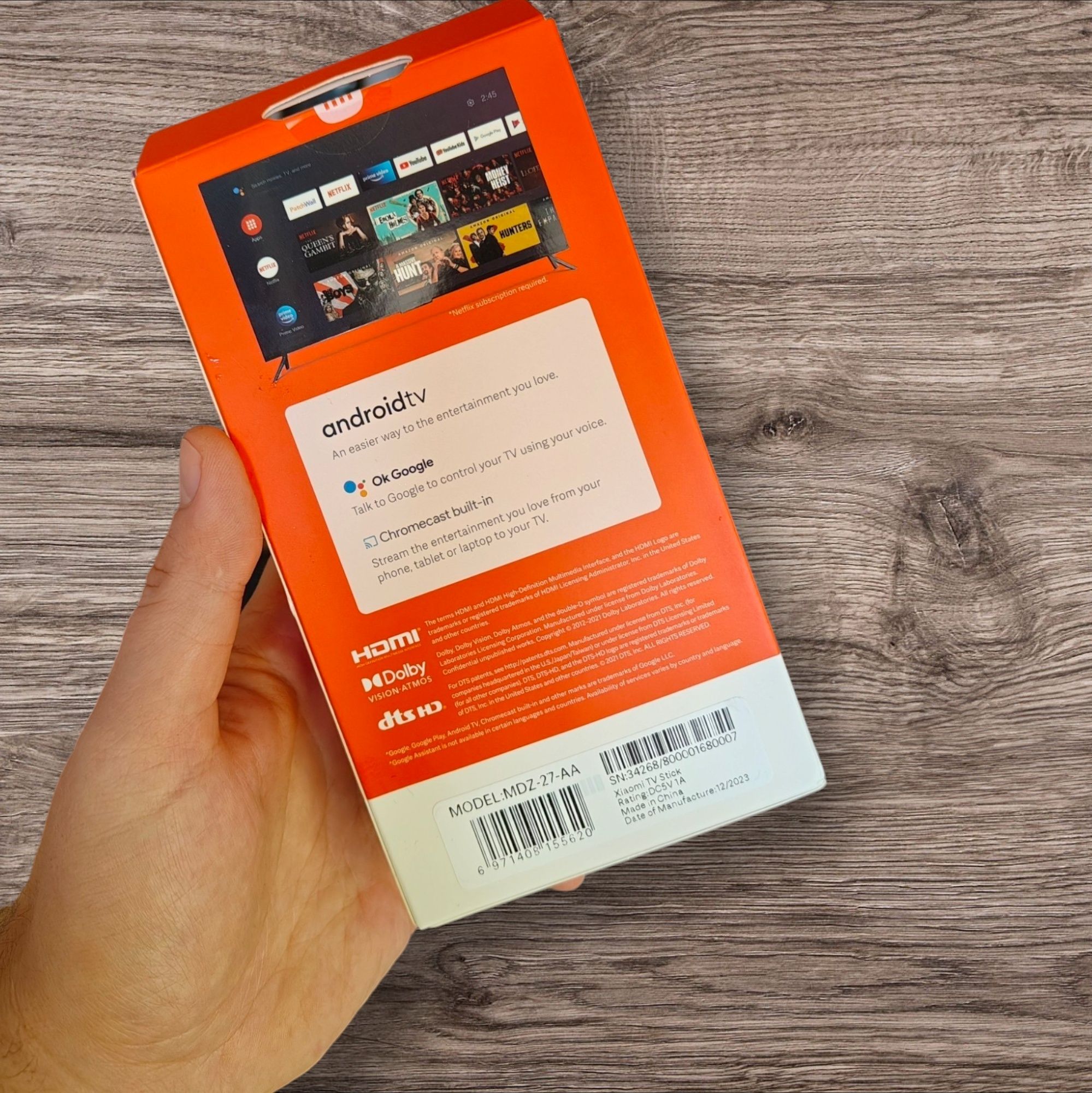 Xiaomi Mi TV stick 4k (MDZ-27-EU), 2/8, Android TV 11, запаковані