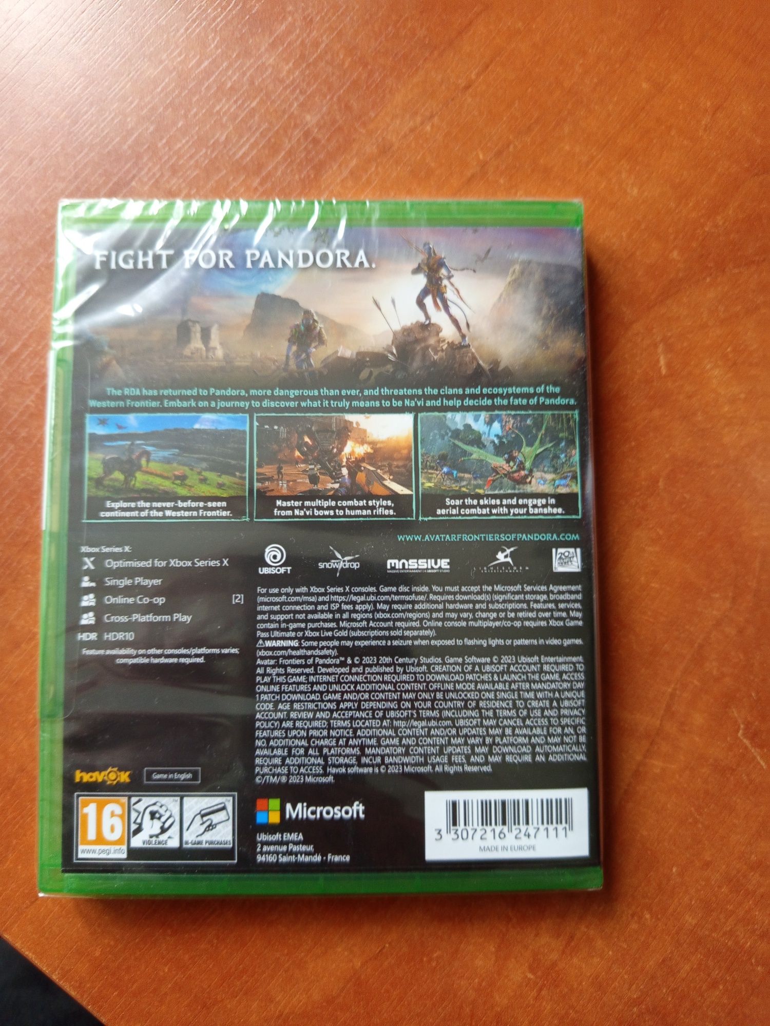 Gra na Xbox series x nazwa Avatar Frontiers of Pandora