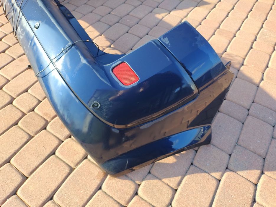 Zderzak tył Renault Scenic 2 II czujniki cofania, niebieski, granatowy