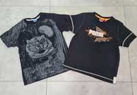 Puma 2 czarne tshirty 128