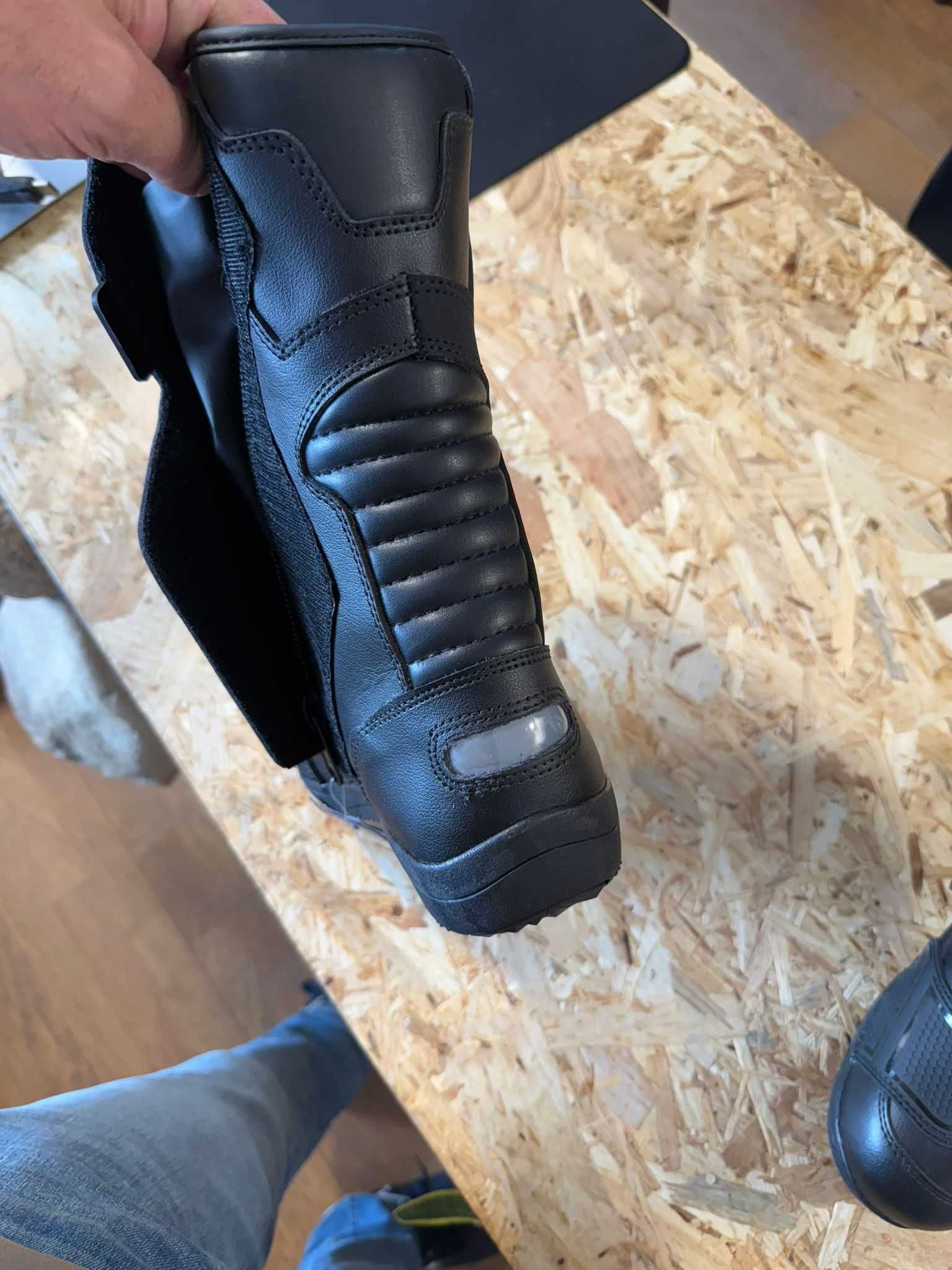 Botas para moto em couro genuíno_novas