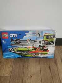 Lego city 60254 Transporter Łodzi wyścigowej