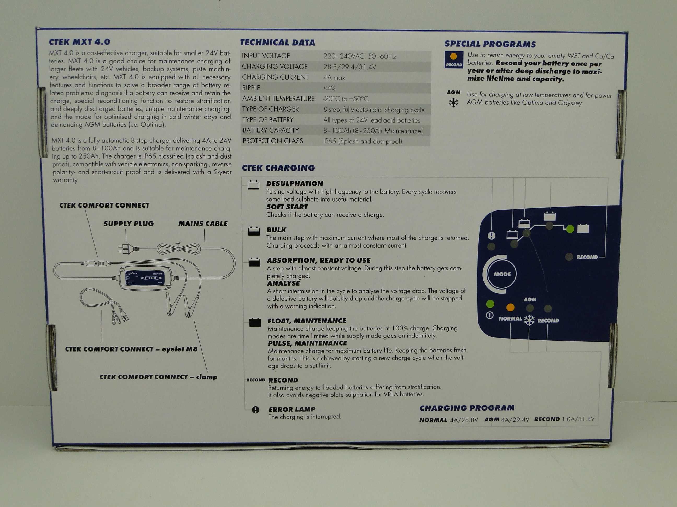 CTEK MXT 4.0, Ładowarka Akumulatorów 24V, Nowa