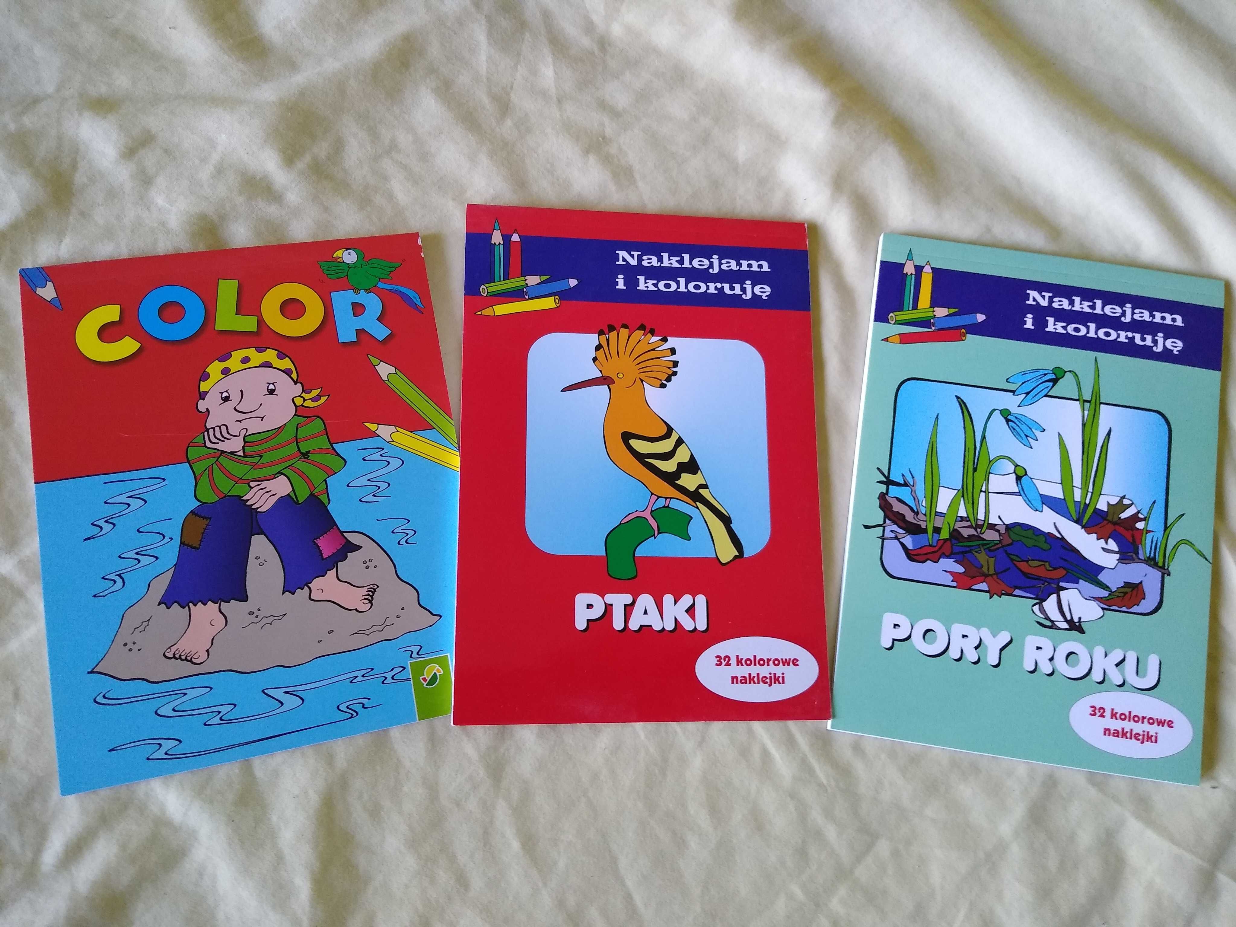 Kolorowanki z naklejkami nowe