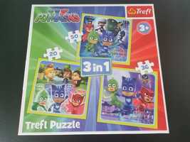 Puzzle Trefl 3 w 1, Pidżamersi, wiek 3+