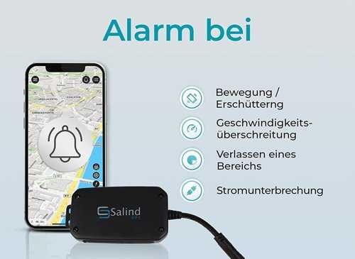 Salind Tracker GPS 01 lokalizator do samochoodu SIM Alarm prędkości