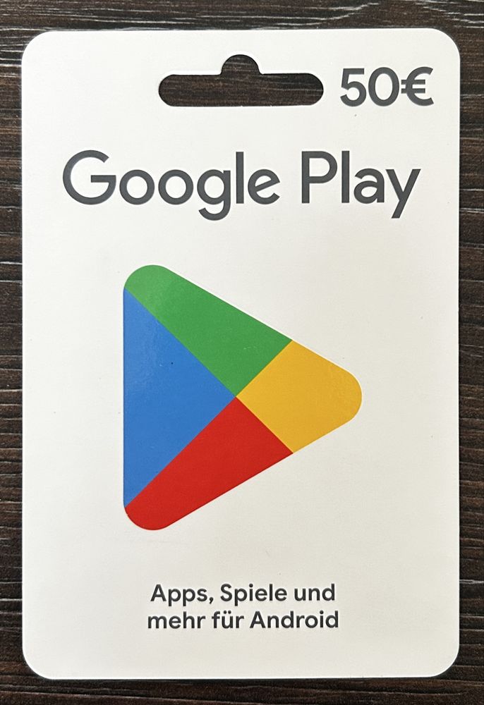Подарункова карта Google Play на 50€ (Німеччина)