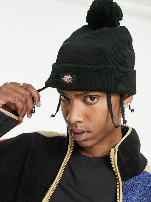 Шапка Dickies Gibsland Bobble Hat Оригінал Чорна Унісекс DK0A4YCNBLK1