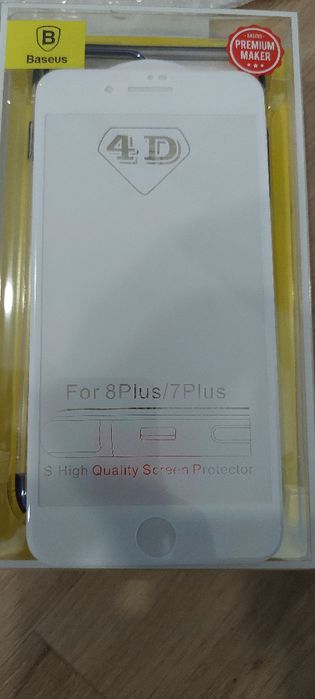 Capa iPhone 8Plus + Película Branca das Boas NOVAS