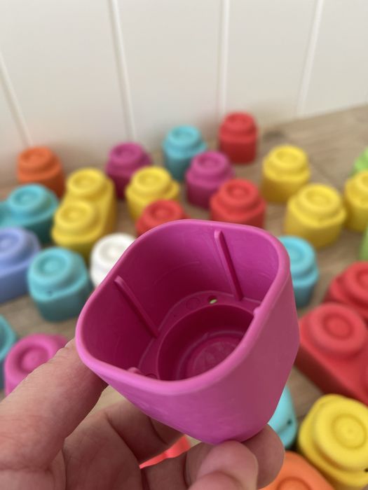 Soft Clemmy clementoni peças macias tipo lego para bebés