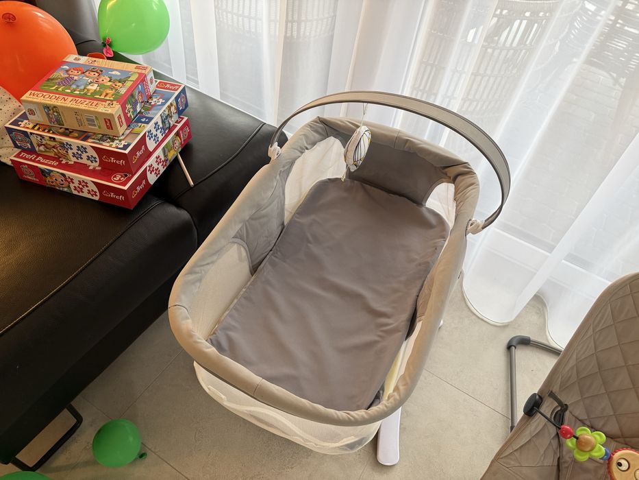 Sprzedam Leżaczek bujaczek set 2w1 LIONELO Bella grey concrete
