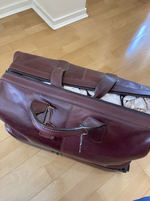 Mala de viagem de cabine em pele