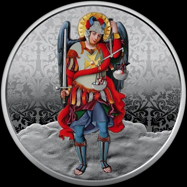 Монета Архангел Михаїл 10 грн. срібло