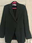 ciemnozielona marynarka elegancka taliowana ZARA XS 34