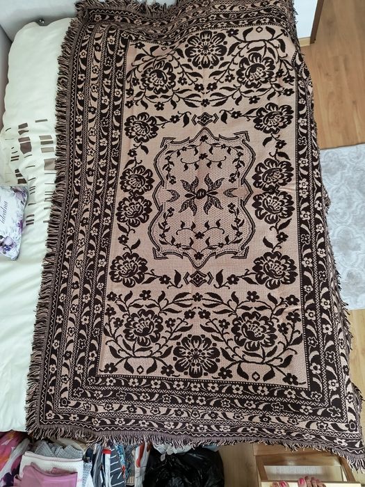 Wełniane narzuty PRL