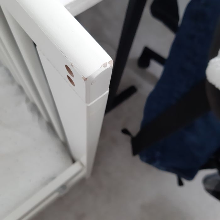 Łóżeczko dziecięce z materacem i dodatkową barierką