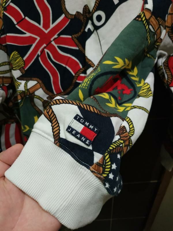 Мужской свитшот, реглан, худи tommy jeans 90s aop crew sweat