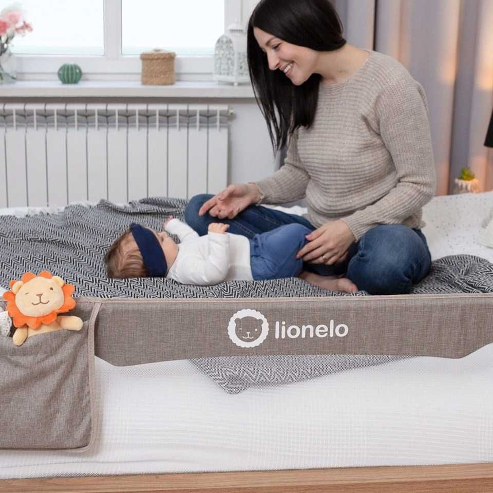 Lionelo Eva zabezpieczająca barierka do łóżka łóżeczka składana 150 cm