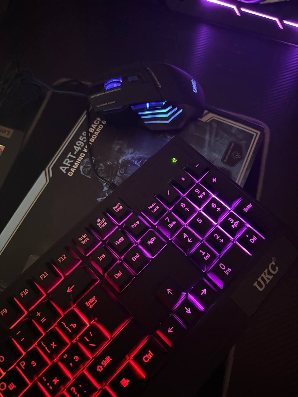 Клавіатура  ART-4958 Backlight Gaming Keyboard & Mouse