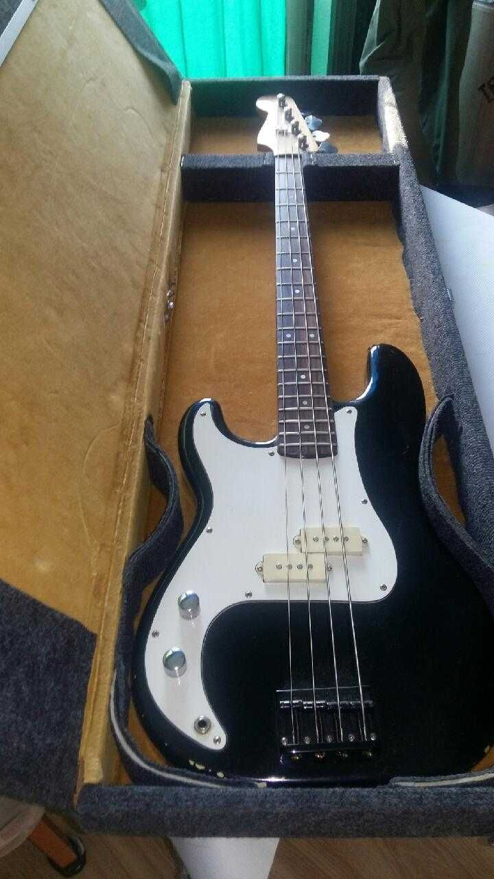 Gitara basowa leworęczna Encore Nowe 4 klucze Nowe 4 struny Futerał