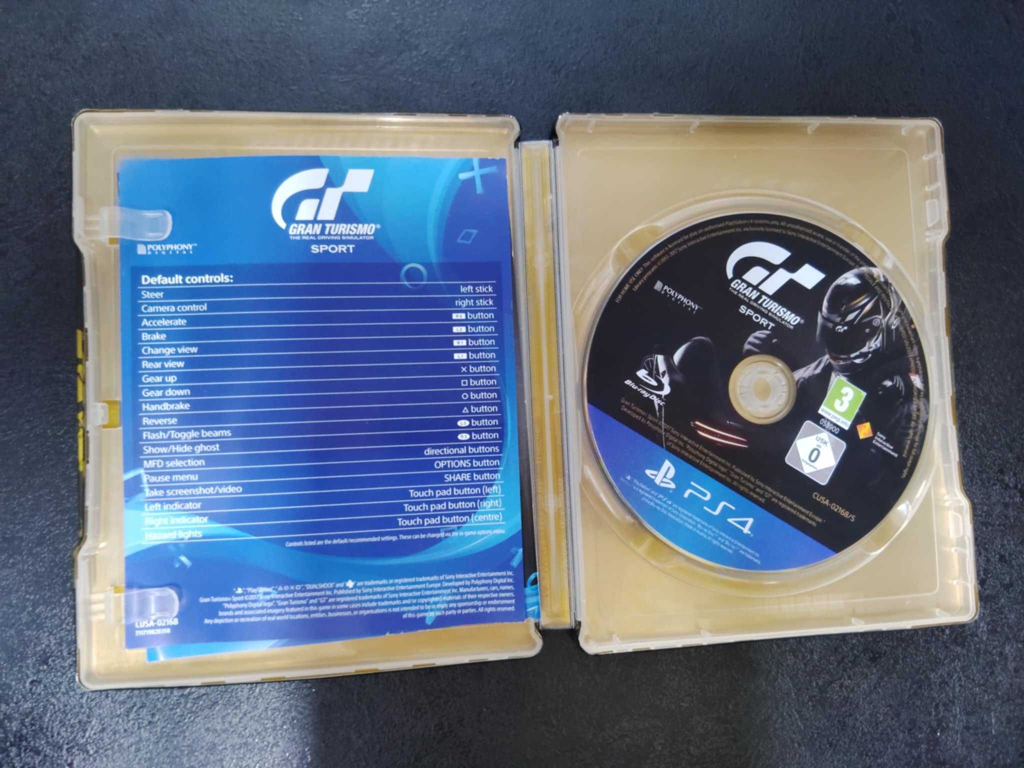 Gran Turismo Sport PS4 Polskie napisy są w grze Steelbook