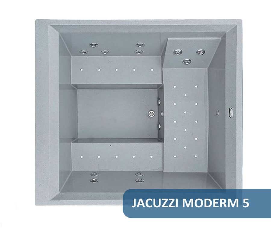 JACUZZI OGRODOWE MODERN 5-6 Osobowe w zabudowie