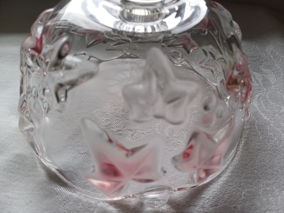 Szklana cukiernica na nodze Walther Glas-vintage