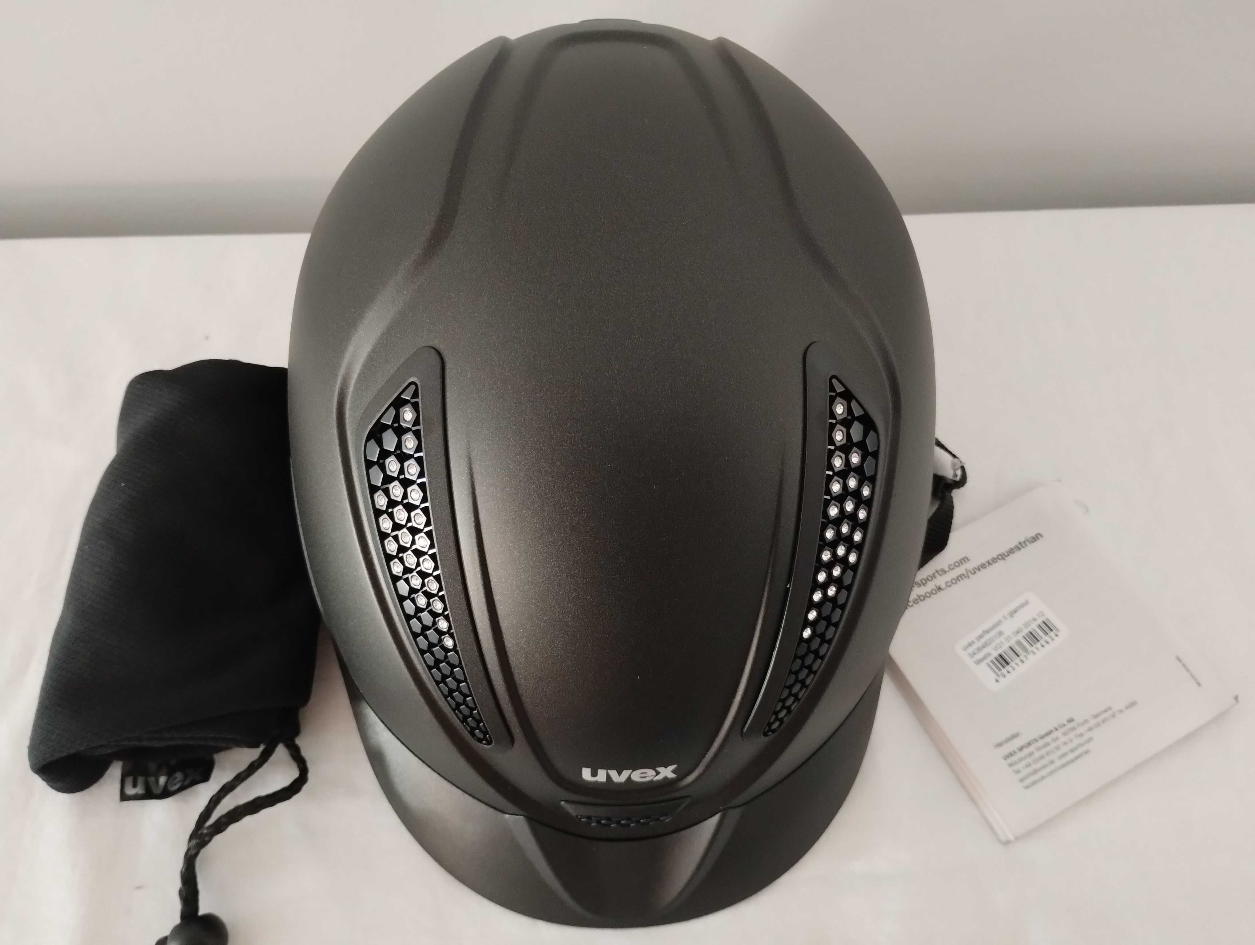 Kask jeździecki toczek Uvex Perfexxion II Glamour Black M/L 57-59cm