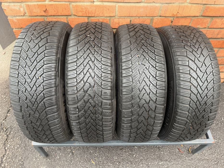 Резина зима CONTINENTAL 195 65 15 6мм та диски 5 112 ET33  DIa 57.1