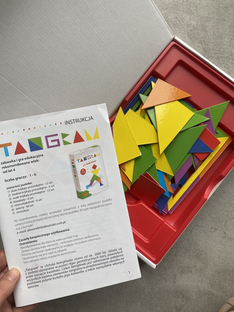 Tangram gra i zabawka edukacyjna