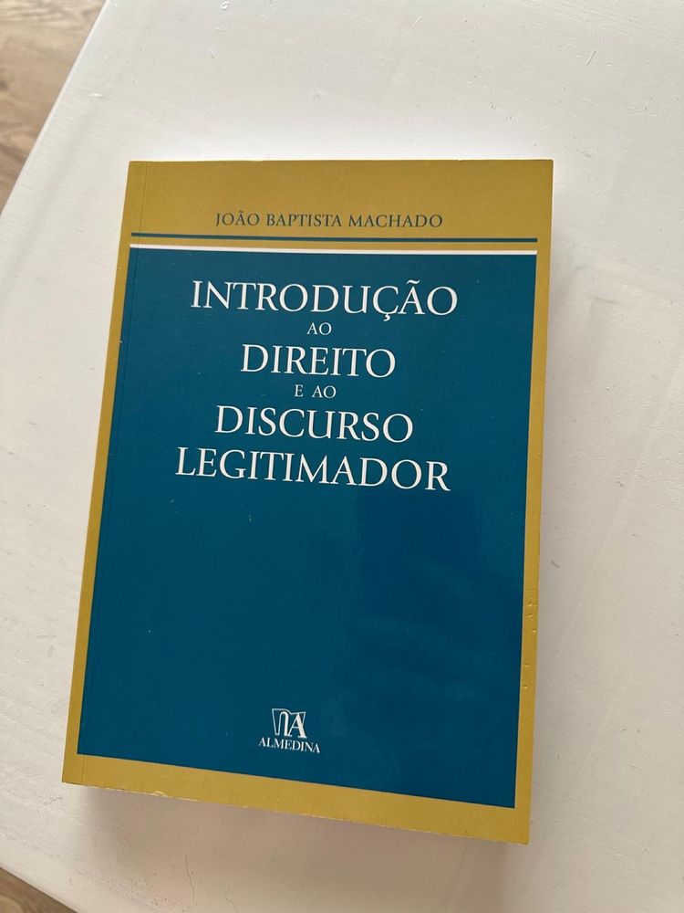 Livro Introdução ao Direito e ao Discurso Legitimador