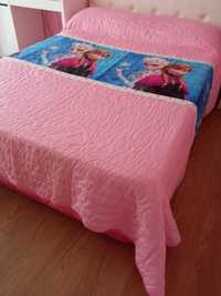 Colcha para cama casal menina - Frozen