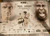 Plakat KSW 64 z autografami