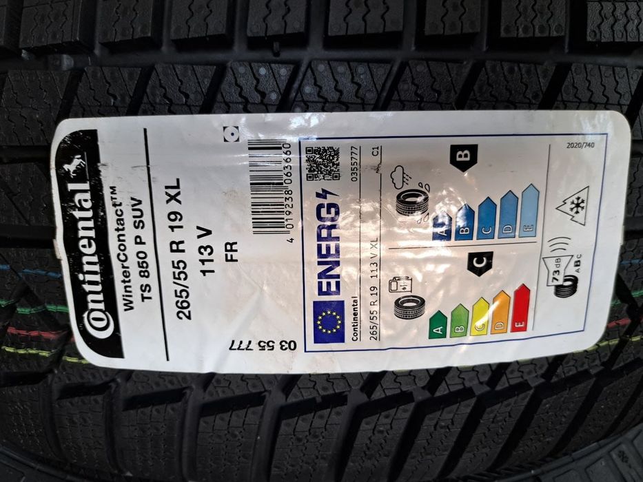 4× Nowa Opona Continental TS 850P SUV 265/55 R19 zima