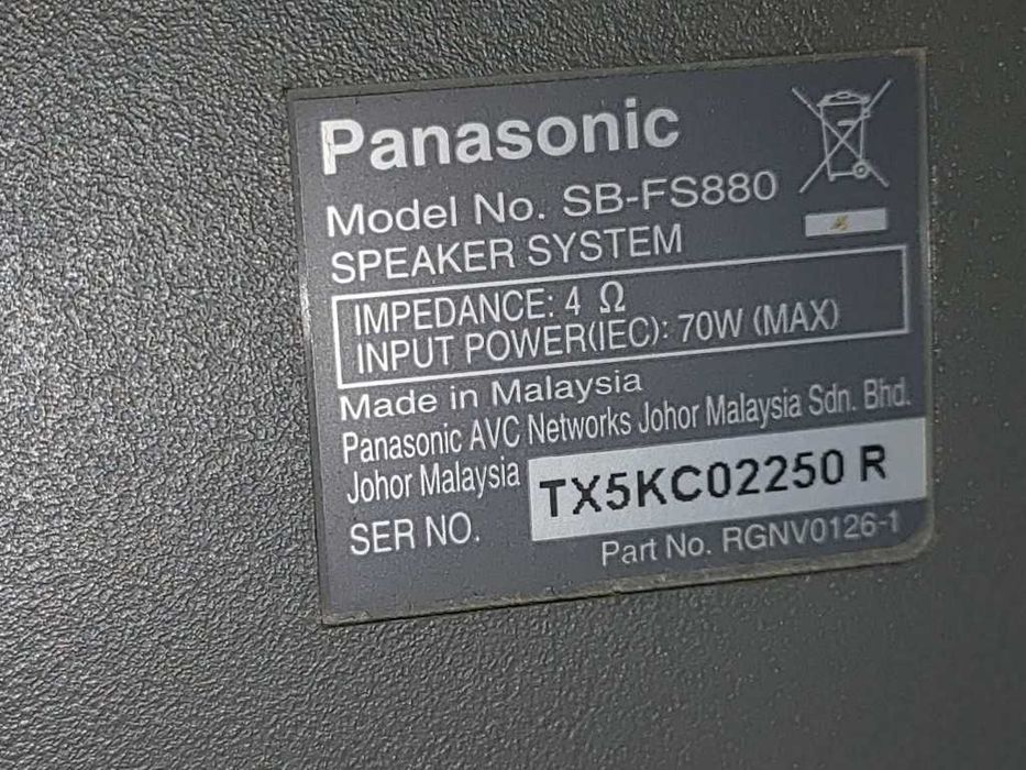 Колонки від домашнього кінотеатру Panasonic SC-HT15